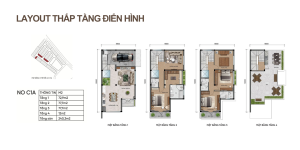 Layout thấp tầng Iconia Lakeside