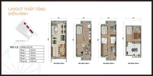 Layout thấp tầng Iconia Lakeside