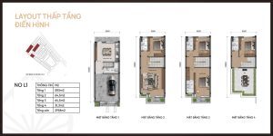 Layout thấp tầng Iconia Lakeside